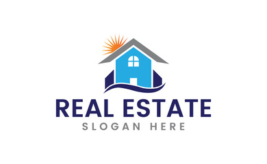 Real estate business logo, house logo icon, vector illustration logo design, building, construction, roof, estate, contractor, apartment, realtor, property, commercial, residential, corporate, flat