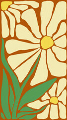 yellow flower illustration