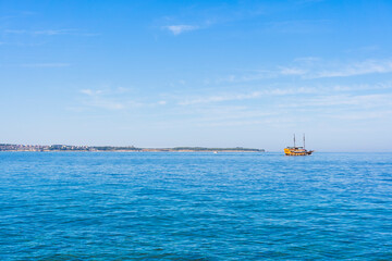 Obraz premium View of the Ocean and the City Piran, Slovenia 