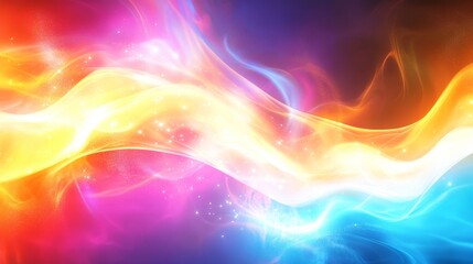 Flowing colorful gradient twirl magic composition background 