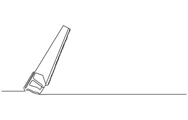 labor day handsaws continuous one line drawing