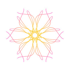 Flower mandala style for decorate 