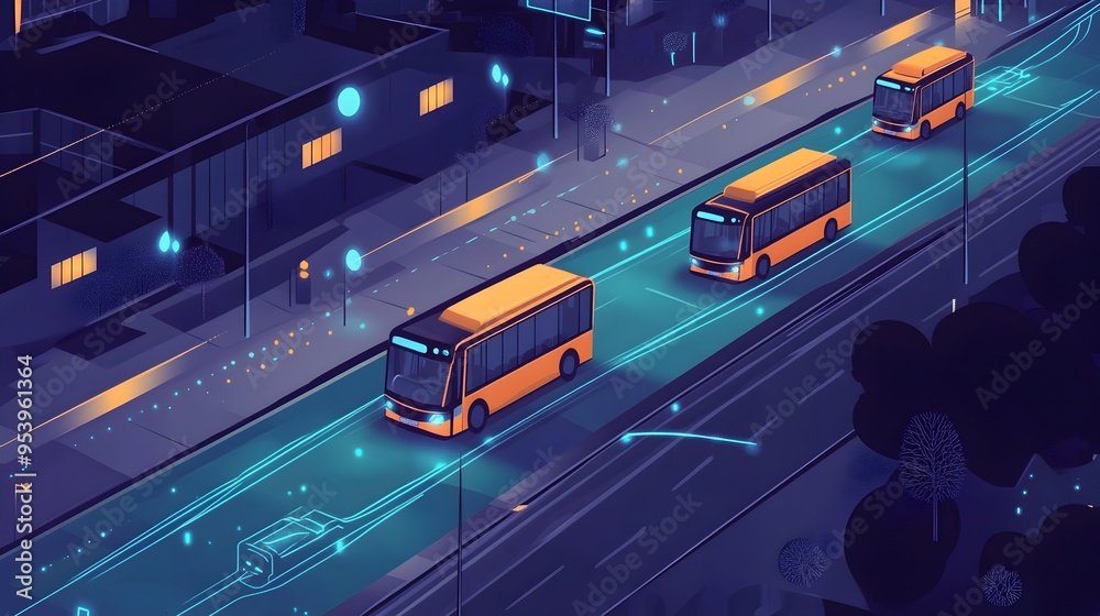 Poster iot enabled buses with real time route tracking optimizing urban mobility and passenger experience t