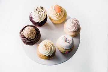 cupcakes white background