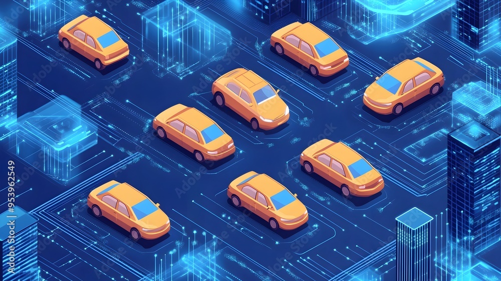 Poster of an iot connected taxi dispatch system with advanced routing algorithms and data analytics for opt