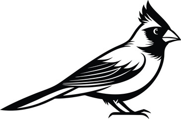 cardinal silhouette vector