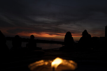 Sunset Serenity by the Marina di Pisa: A Tranquil Moment at Dusk