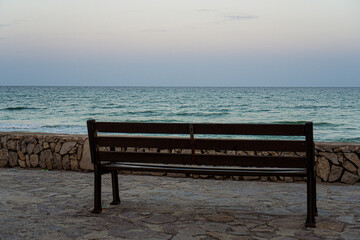 bench at the beach