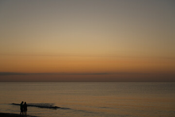 Fototapeta premium sunset on the beach