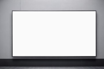 Obraz premium arafed picture of a blank white picture frame in a room 