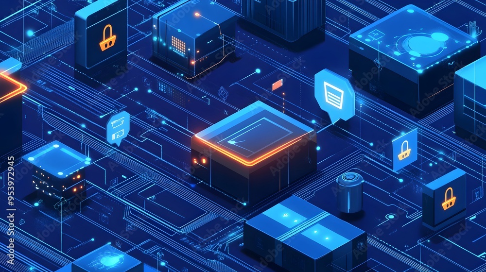 Poster iot powered parcel tracking system streamlining logistics and delivery processes with real time data