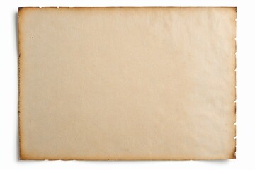 there is a piece of paper with a torn edge on a white background                       