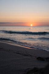 sunset on the beach