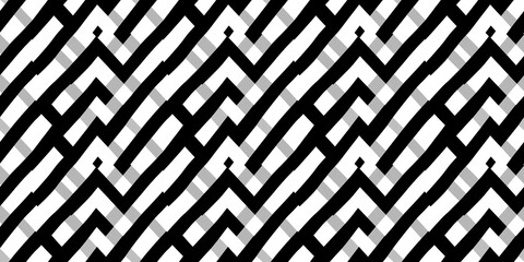 Seamless diagonal pattern with bold, geometric lines. Background seamless pattern.