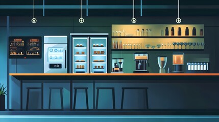 graphic showcasing IoT connected temperature control and monitoring systems designed for commercial caf equipment