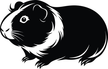 guinea pig silhouette vector illustration