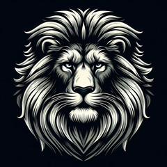 Fototapeta premium vector of a alpha lion with vibrant color 