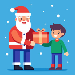 santa claus with presents