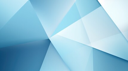 Fototapeta premium A geometric abstract background featuring shades of blue and light, creating a modern and clean design.
