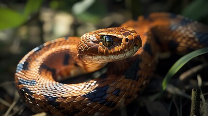 Fototapeta premium close up of a snake