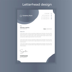  modern Letterhead Template Layout design