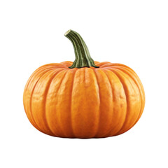 Fototapeta premium Fresh pumpkin isolated on a transparent background by AI generative. Thanksgiving day
