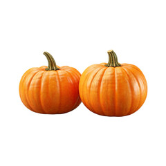 Fototapeta premium Fresh pumpkin isolated on a transparent background by AI generative. Thanksgiving day