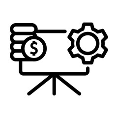 Profit Icon. Icon related to Credit and Loan vector illustration