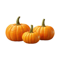 Obraz premium Fresh pumpkin isolated on a transparent background by AI generative. Thanksgiving day