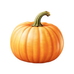 Obraz premium Fresh pumpkin isolated on a transparent background by AI generative. Thanksgiving day