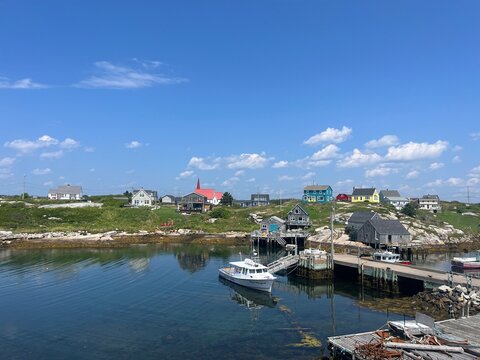 fishing village on the river