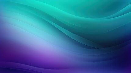 Fototapeta premium A smooth gradient background featuring flowing waves of teal, blue, and purple, perfect for digital design and presentations.