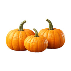 Obraz premium Fresh pumpkin isolated on a transparent background by AI generative. Thanksgiving day