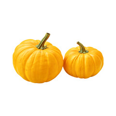 Obraz premium Fresh pumpkin isolated on a transparent background by AI generative. Thanksgiving day