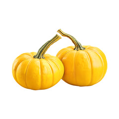 Obraz premium Fresh pumpkin isolated on a transparent background by AI generative. Thanksgiving day