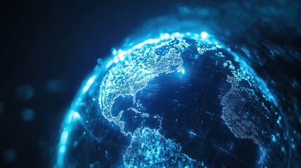 Obraz premium Mobile global internet communication. Worldwide internet network on phones via wireless satellite network technology. Digital connection of smartphones on worldwide cloud services