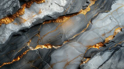 Obraz premium black and white marble with gold veins, decor, skinali, kitchen apron. Marble wall, countertop