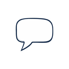 chat bubble icon. Blank speech bubble vector icon.