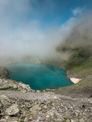 Mountain lake in switzerland