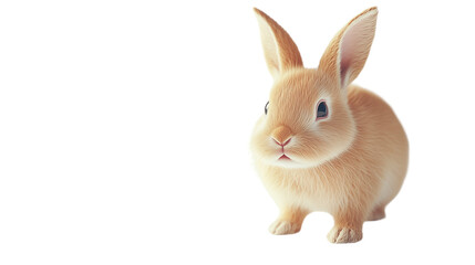 A curious rabbit exploring, Cute and Fluffy Baby Bunny, Adorable Small Brown Rabbit, Young Grey Rabbit, Charming Pet Bunny, Sweet and Soft Baby Rabbit, on a transparent backgrounds