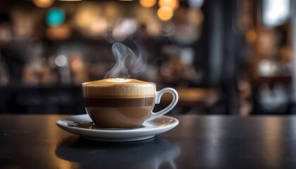Fototapeta premium Captured Aroma: The Beauty of Coffee in Focus