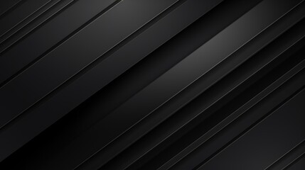 A sleek, modern black abstract background with diagonal lines, suitable for various design purposes.