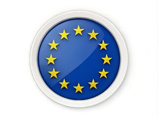 A stylized blue and yellow circular logo with a white interior and bold typography, symbolizing excellence, quality,