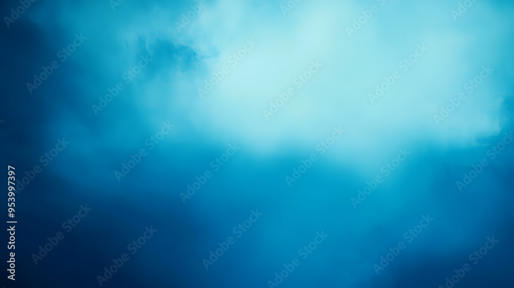 Poster elegant and calming gradient background in shades of blue with smooth transitions and ample space fo