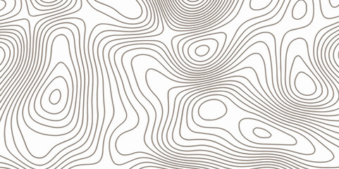 Abstract wave monochrome background in vector., Black and white abstract line contour or thopographic map pattern illustration background, 
