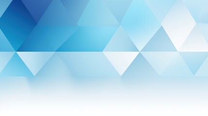 Obraz premium A modern, abstract background featuring a gradient of blue and white triangles, suitable for digital designs.