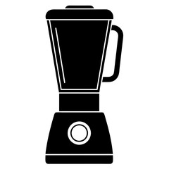 A blender silhouette on a white background