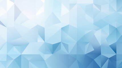 Fototapeta premium A soothing geometric background featuring various shades of blue in a triangular pattern, ideal for digital designs.