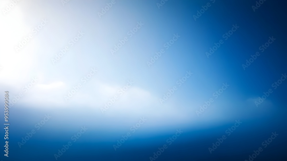 Poster serene and elegant sky blue gradient background with smooth transitions between soft shades providin