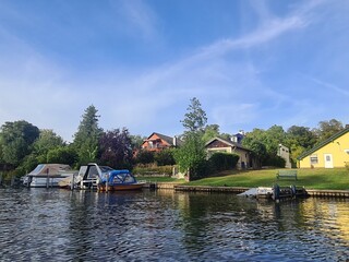 Sicht auf den Müggelspree - Fluss in Berlin Rahnsdorf